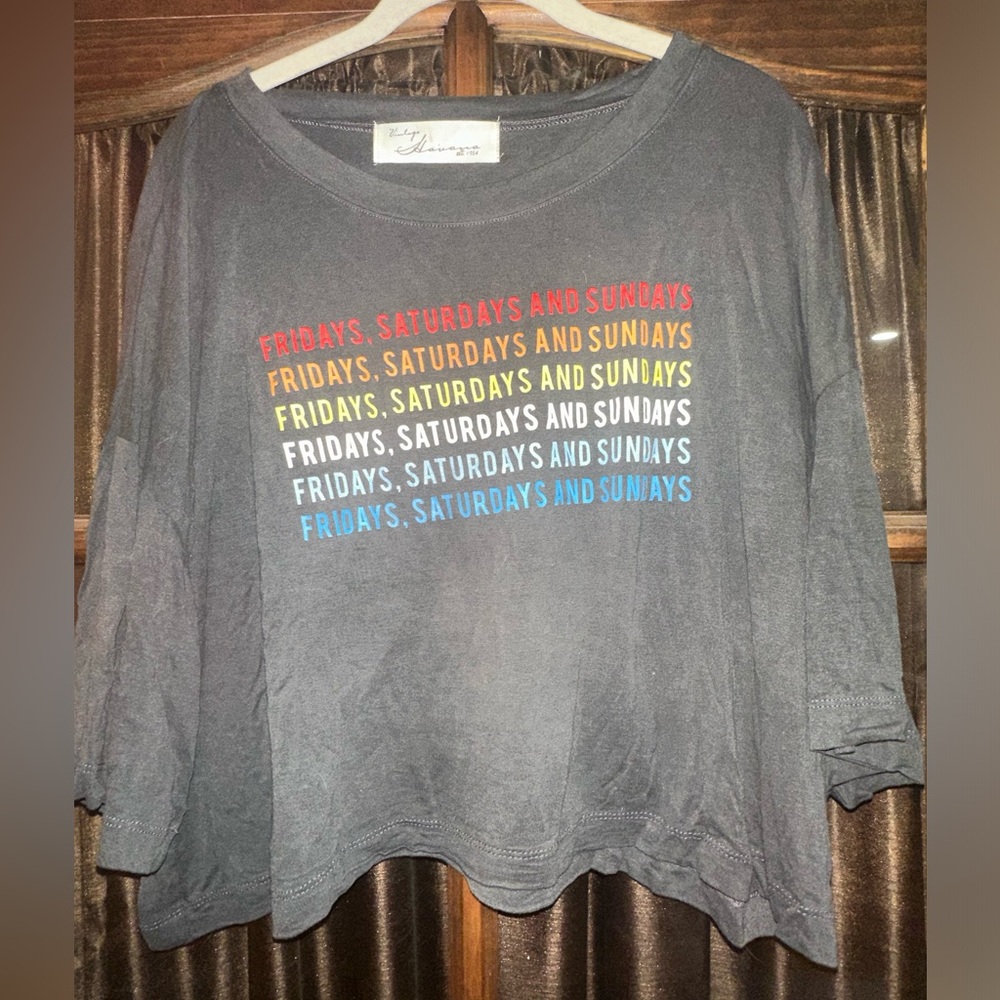 Vintage Havana boxy crop top